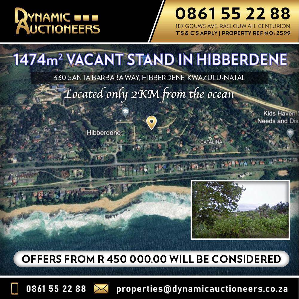 1474 m² Land available in Hibberdene photo number 1