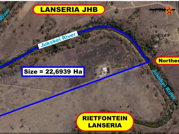 22.7 ha Land available in Lanseria and surrounds