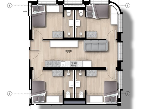 1 Bed Apartment