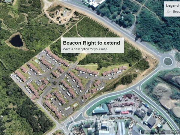 1.9 ha Land available in Beacon Bay