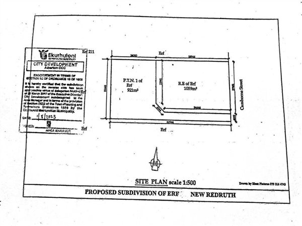 921 m² Land