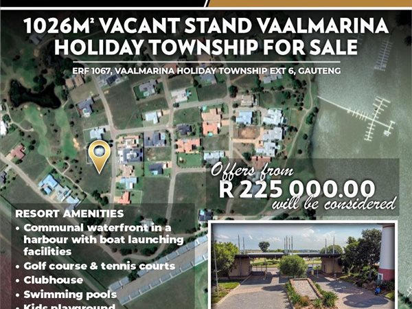 1026 m² Land available in Vaal Marina