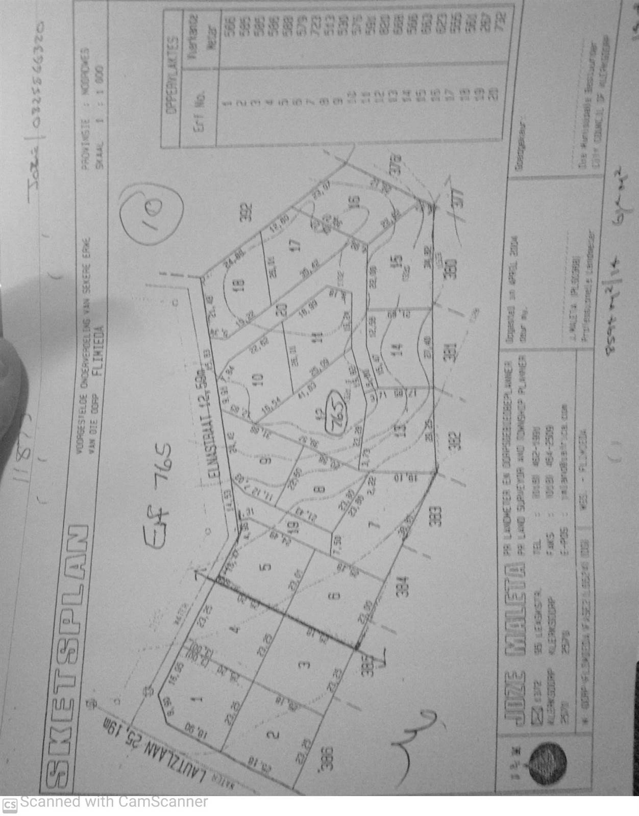 9554 m² Land available in Flimieda photo number 3