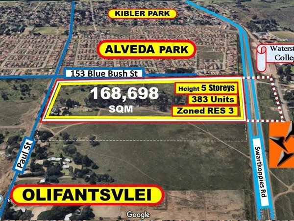 1.7 ha Land available in Glenvista
