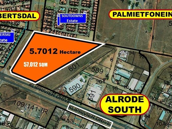 5.7 ha Land available in Albertsdal