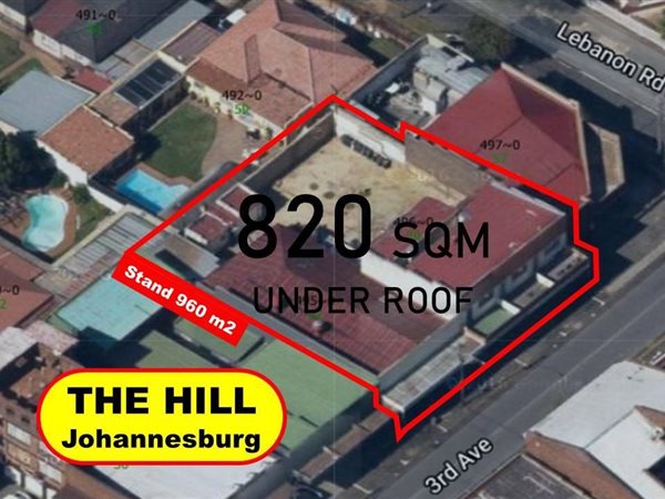 820  m² Commercial space in The Hill
