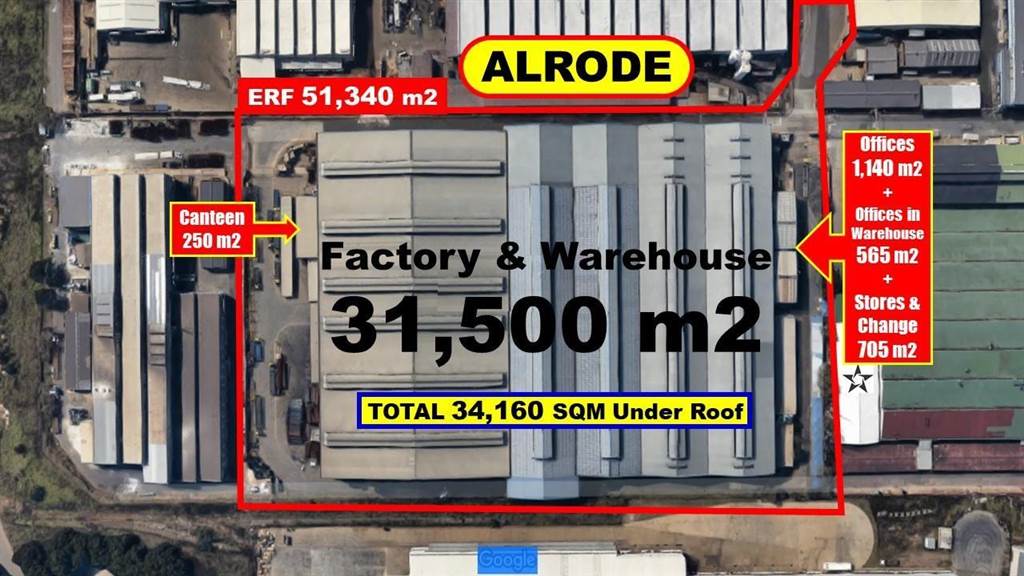34150  m² Industrial space in Alrode photo number 1