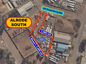 1480 m² Land available in Alrode