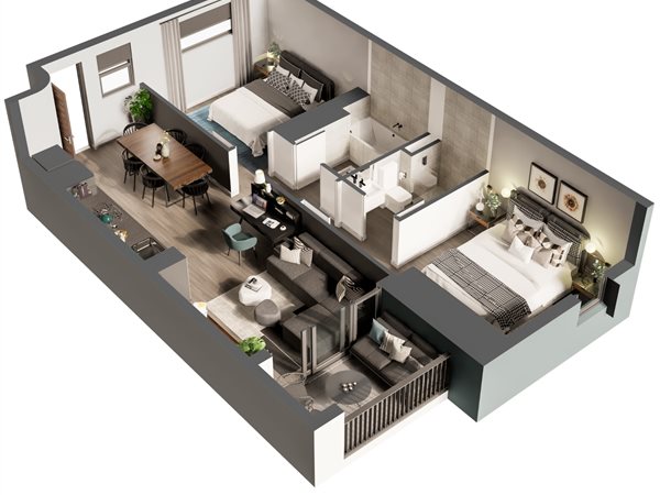2 Bedroom Apartment 2 Bedroom Apartment