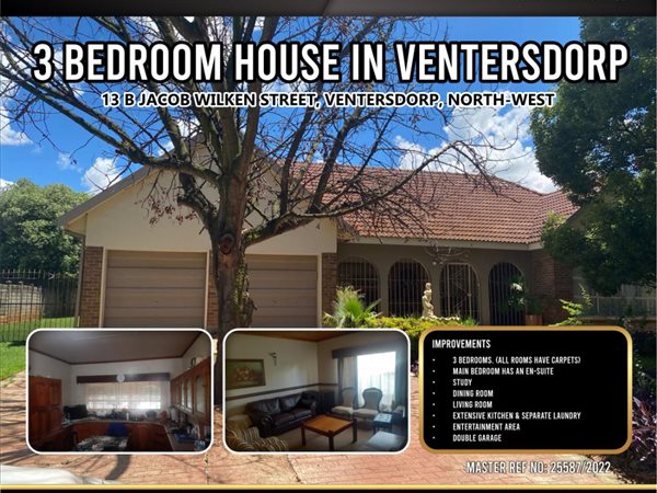 3 Bed House in Ventersdorp