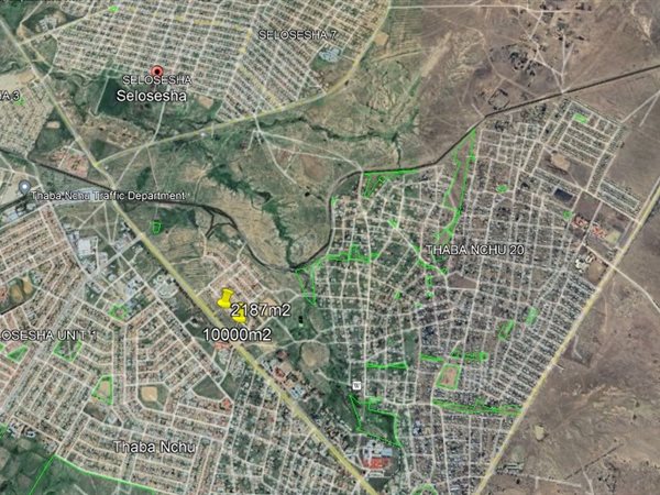 2940 m² Land available in Thaba Nchu