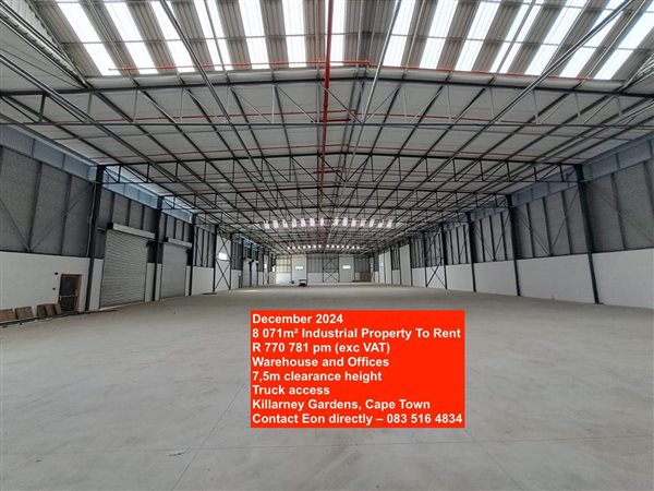 8 071  m² Industrial space