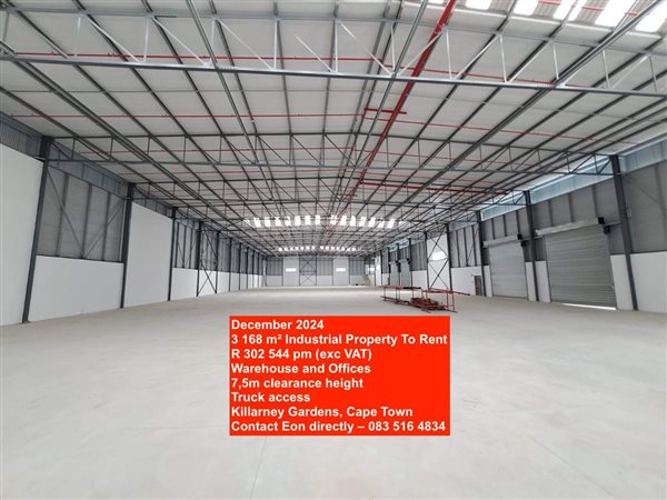 3 168  m² Industrial space