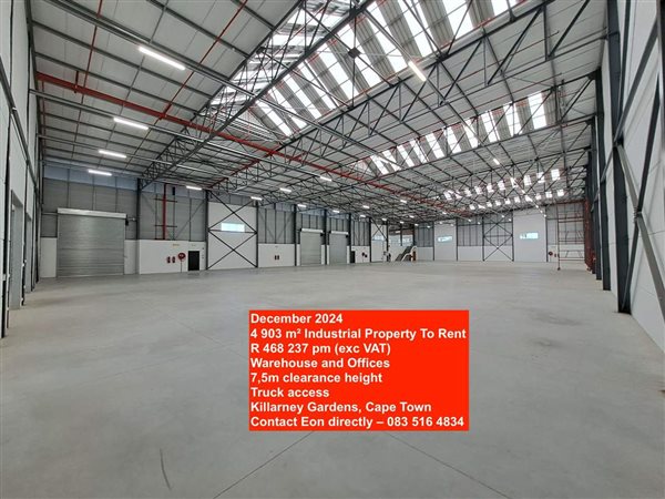 4 903  m² Industrial space