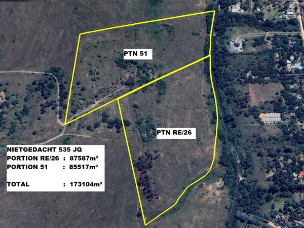 17.3 ha Land available in Chartwell