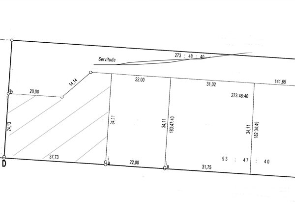 1 038 m² Land