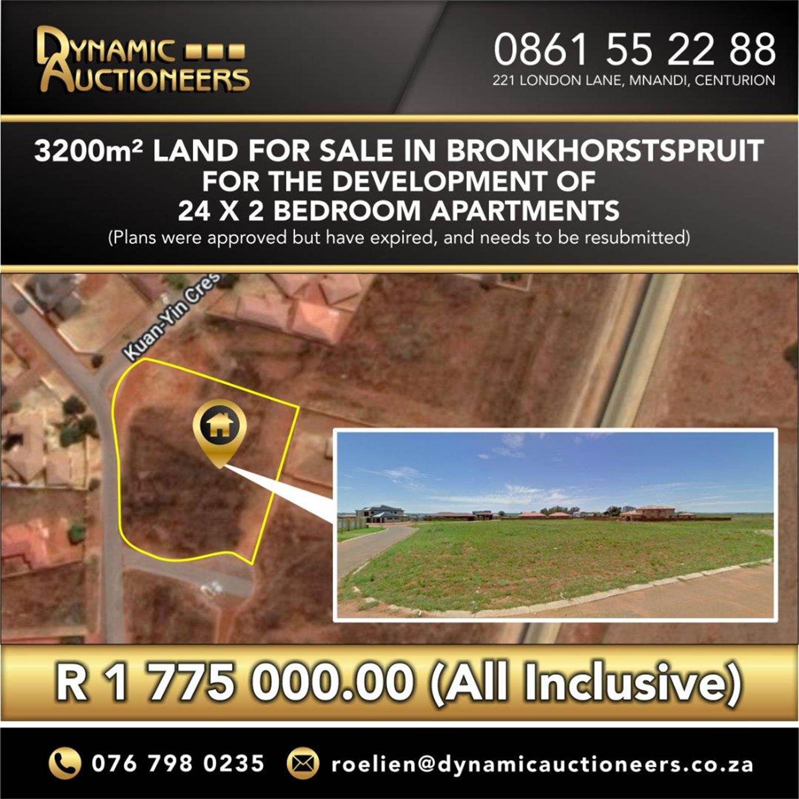 3200 m² Land available in Erasmus photo number 1