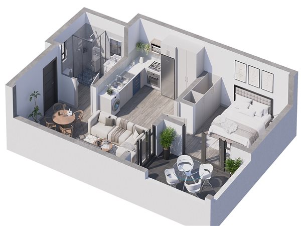 1 Bed Apartment