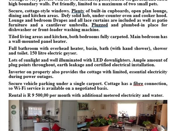 2 Bedroom Garden Cottage