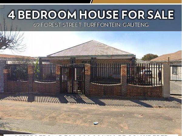 4 Bed House in Turffontein