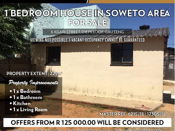 1 Bed House in Diepkloof