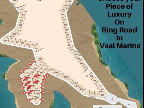 1.4 ha Land available in Vaal Marina