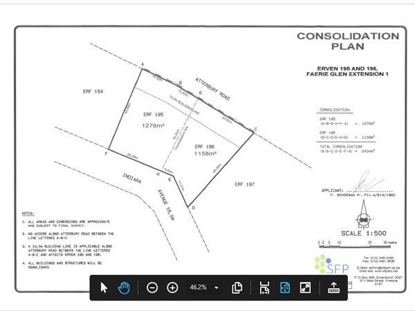 2 453 m² Land