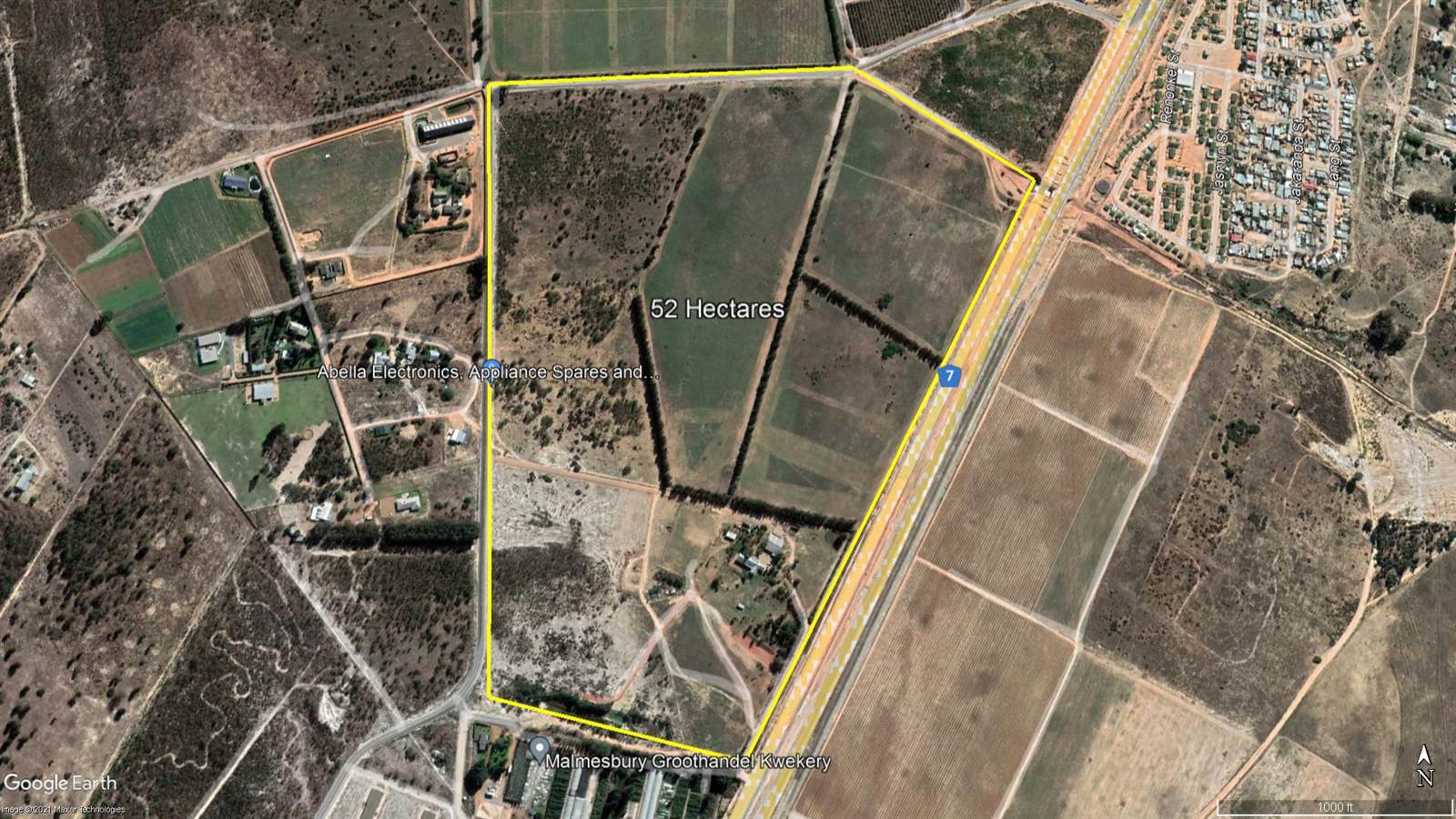51.5 ha Land available in Malmesbury photo number 1