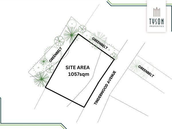 1 057 m² Land