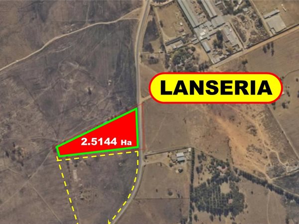 2.5 ha Land available in Lanseria and surrounds