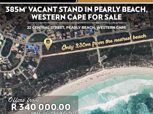 385 m² Land available in Pearly Beach