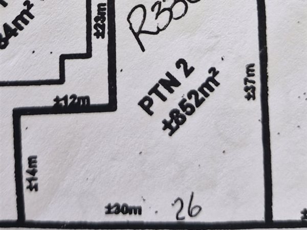 852 m² Land 852 m² Land