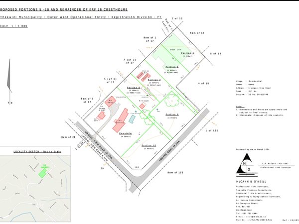 1 584 m² Land